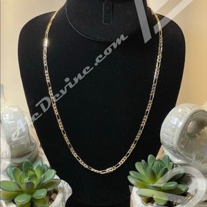 Figaro link chain necklace (gold plated)
